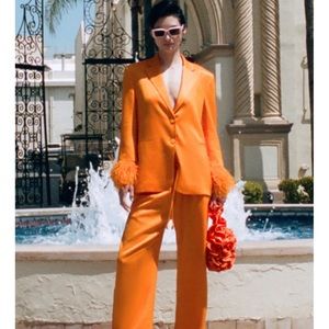 ZARA Satin Pajama Pants XXL